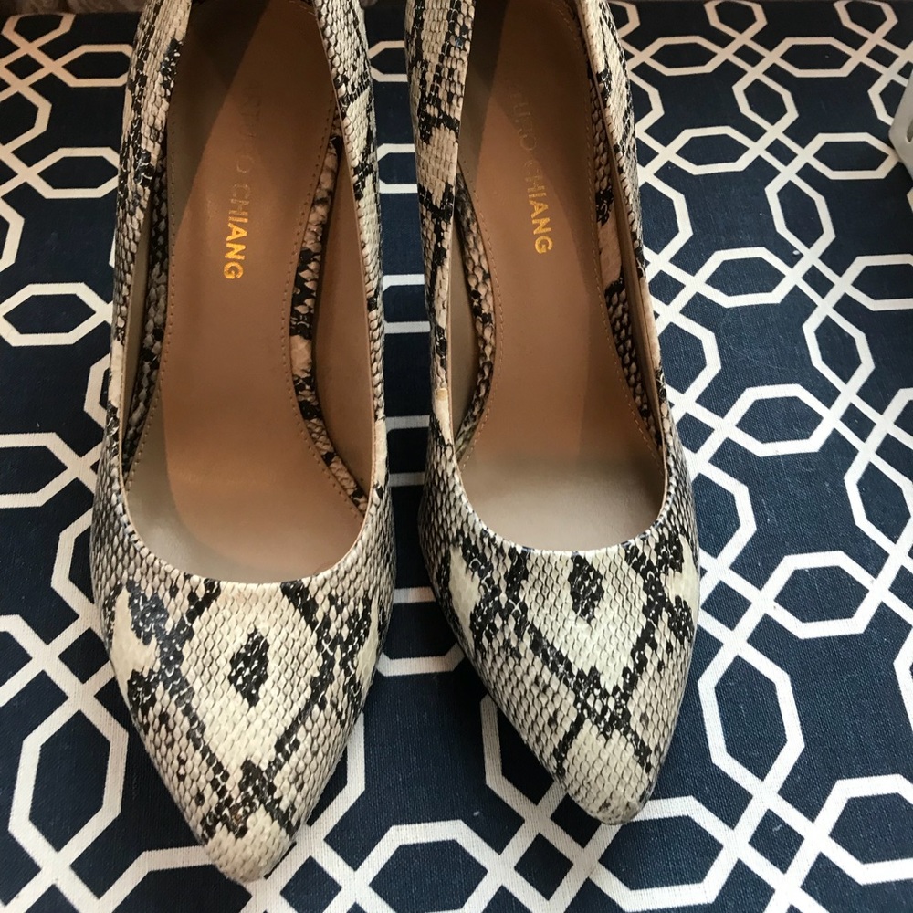 Snakeskin heels